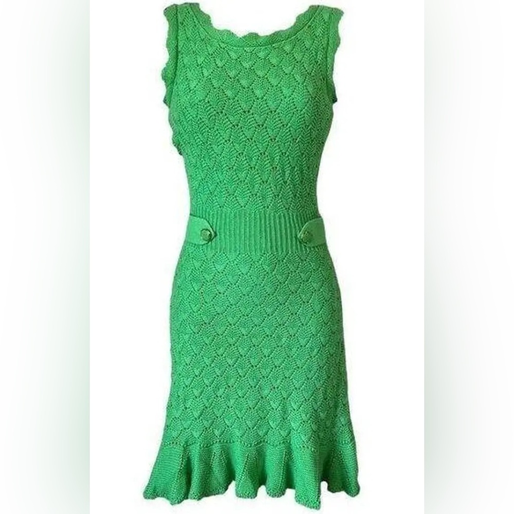 Lilly Pulitzer Villa Green Crochet Dress